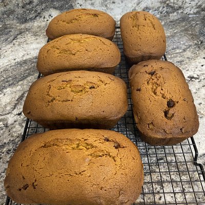 Pumpkin Bread + Walnuts + Chocolate Chips - Small Loaf 