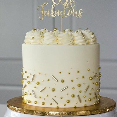 45-50 Serving TALL Cake (4 Layer 9in)