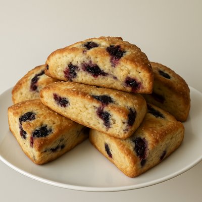Sourdough Lemon Blueberry Scones- 4 Pack 