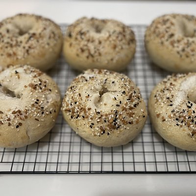 Everything Sourdough Bagels