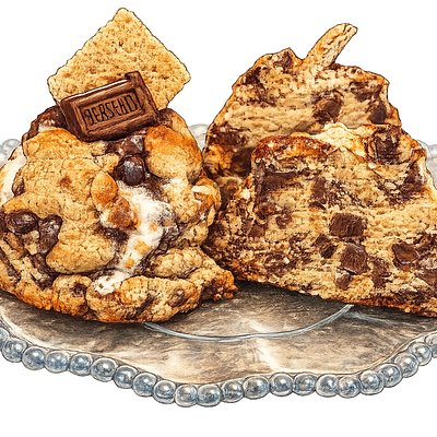 NYC S’mores Chocolate Chip Cookies 