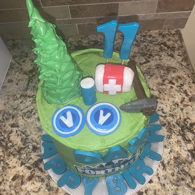 Chocolate Cake - 6 Inch Cake - Chocolate Buttercream - Layer Of White Fondant