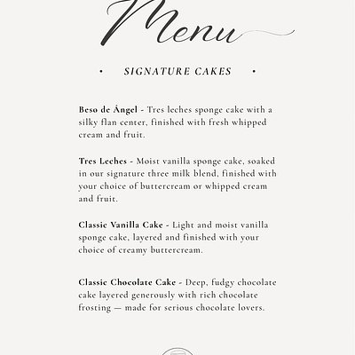 Signature Cakes