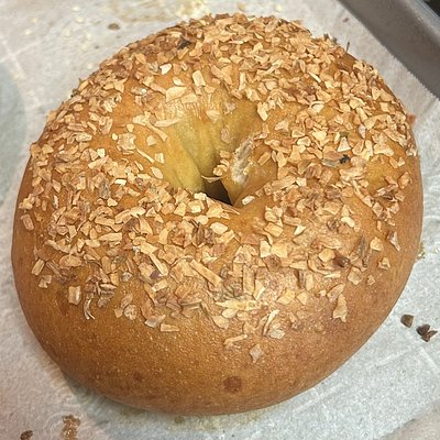 Sourdough Onion Bagels
