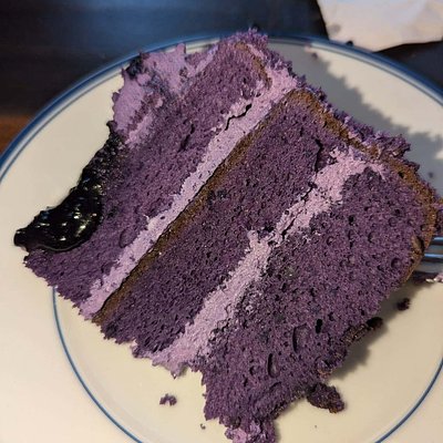 Ube Cake Slices