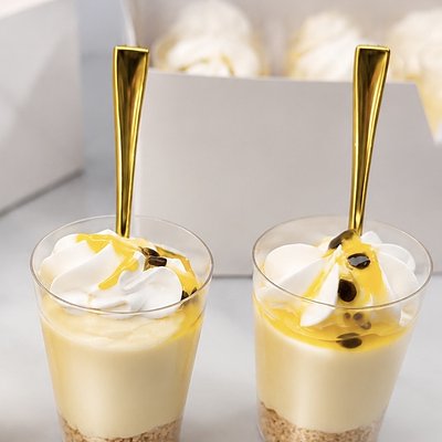 Shots de Cheesecake De maracuyá 25 Unidades