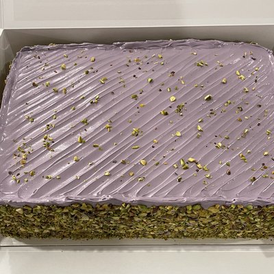 Ube Pistachio Sans Rival