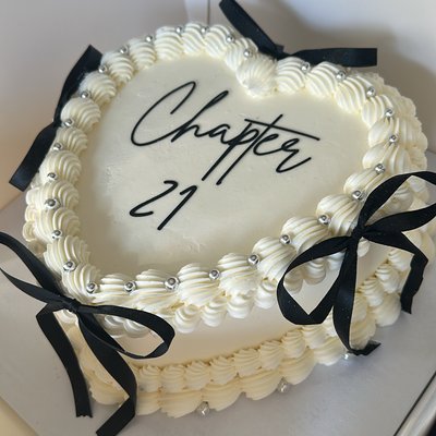 Custom Heart Cake