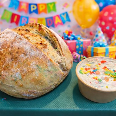 Celebration Sourdough With Frosting 
