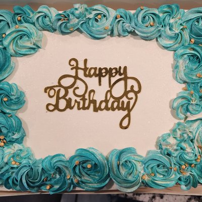 1/4 Sheet Cake 