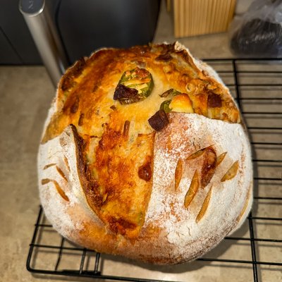 Jalapeño Popper Sourdough Loaf