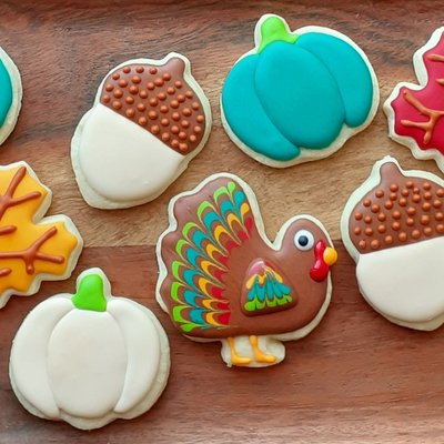 Fall/Turkey Mix Iced Sugar Cookies