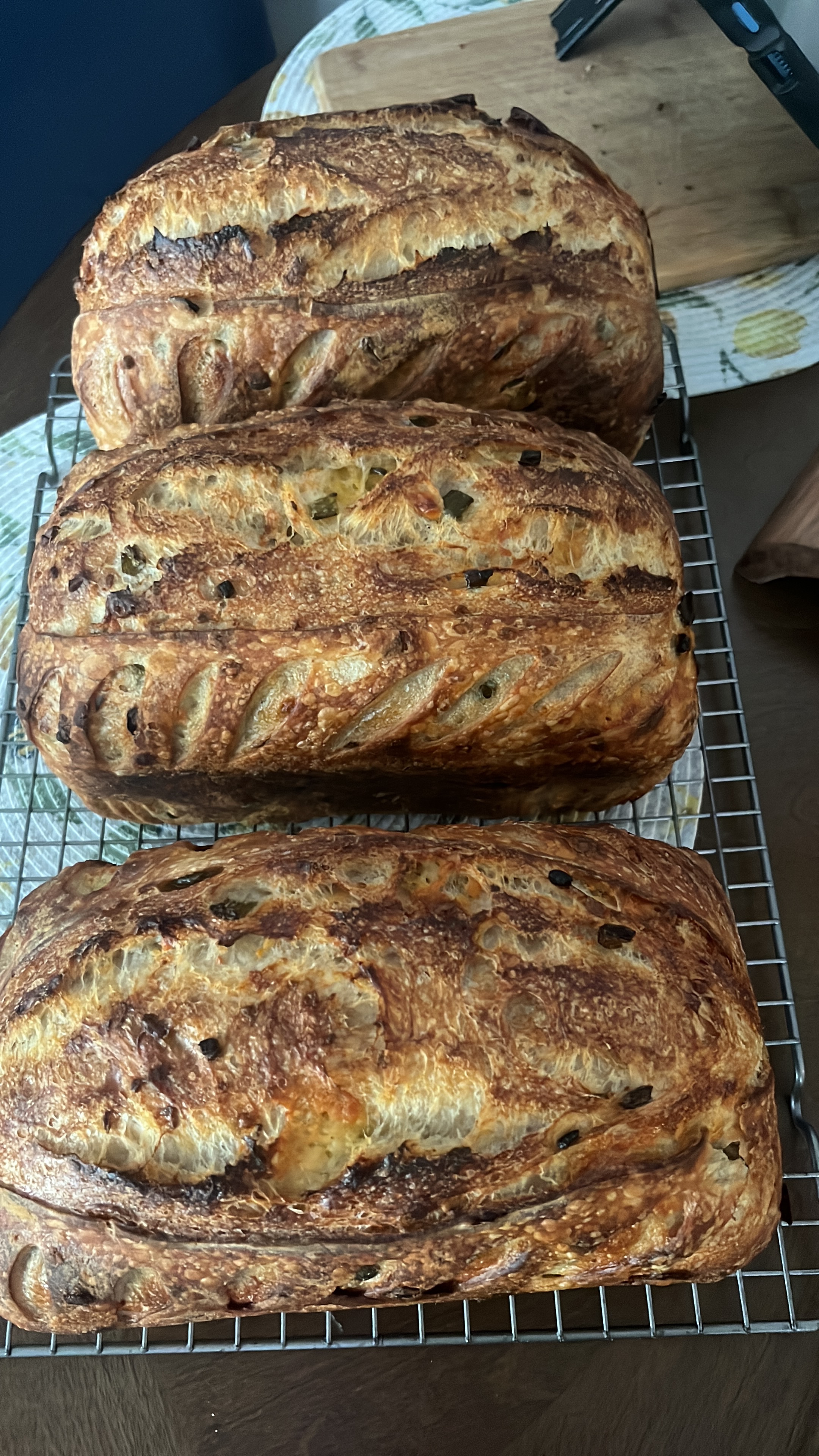 Jalapeno Cheddar Sourdough Bread 