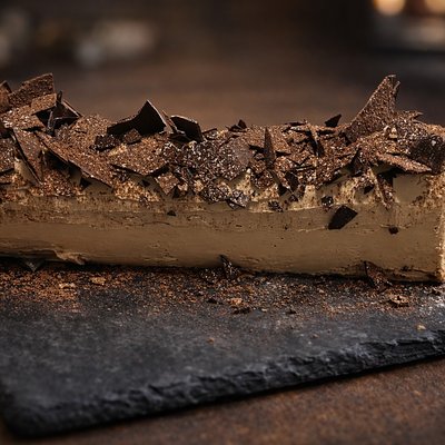 Coffee Swiss Roll Slice