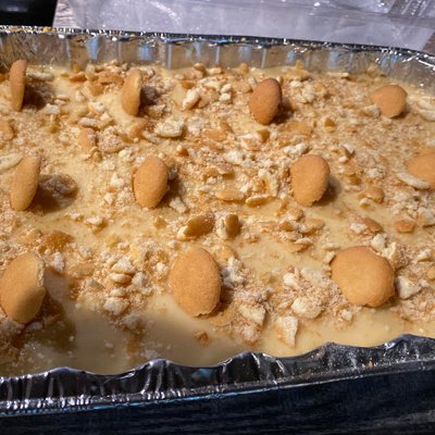 Large Banana Or Cookie Pudding 