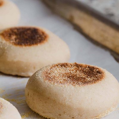 Sourdough White English Muffins 