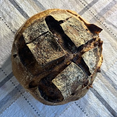 Fig, Hazelnut & Honey Sourdough Bread -  Winter Season Style - Organic