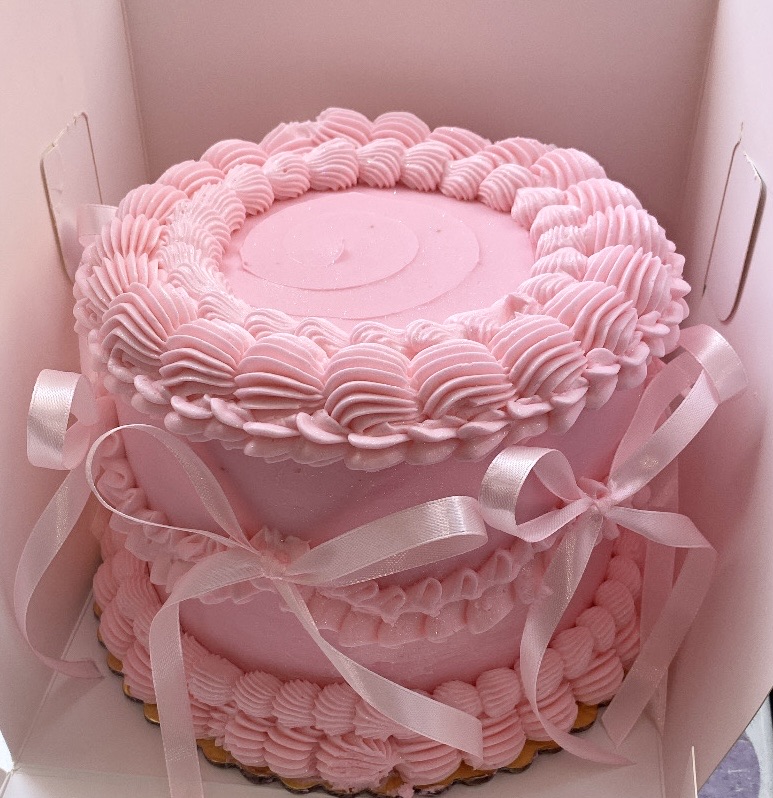 6x2 Coquette Cake 8-12 Servings