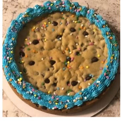 Chocolate Chip Cookie Cake-12 (Double Layer)