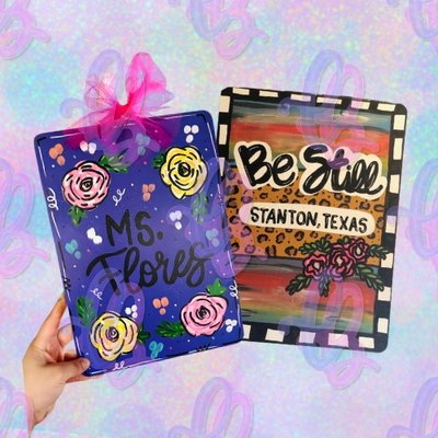 Hand-Painted Clipboards