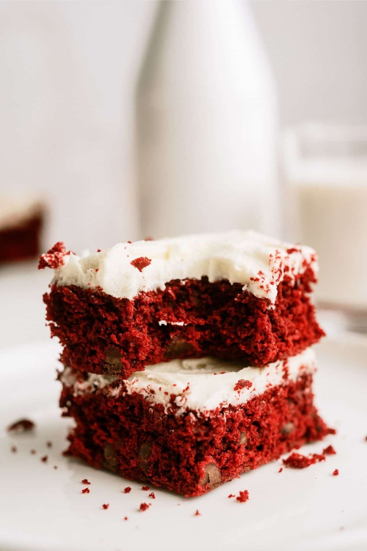 White Chocolate Red Velvet Brownies
