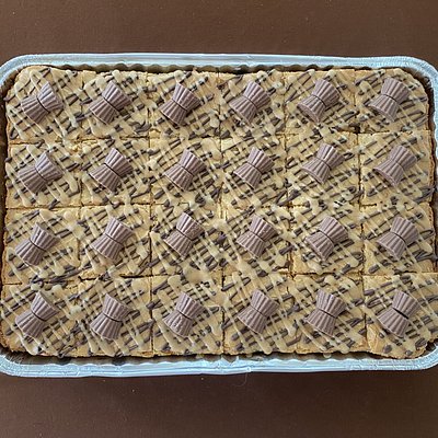 Peanut Butter Overload Blondie Mini Bars