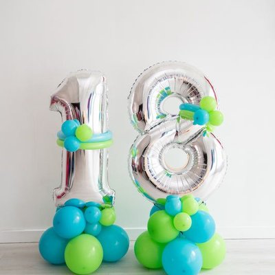 Two Number Balloon Mosaic