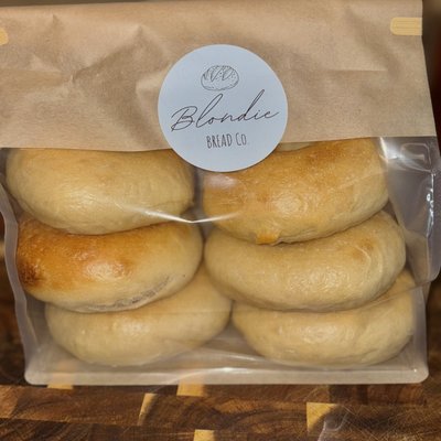 1/2 Dozen Sourdough Bagels (Plain)