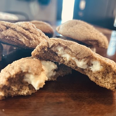 Gingerbread cheesecake cookies 6 for $10 or 12 for $20