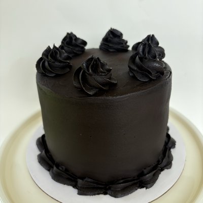 8 Inch Double Dark Chocolate Cake 