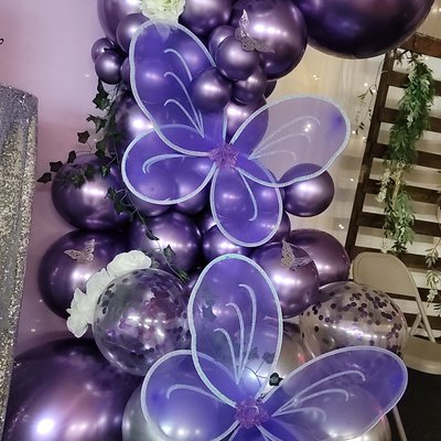 Butterfly Balloon Garland