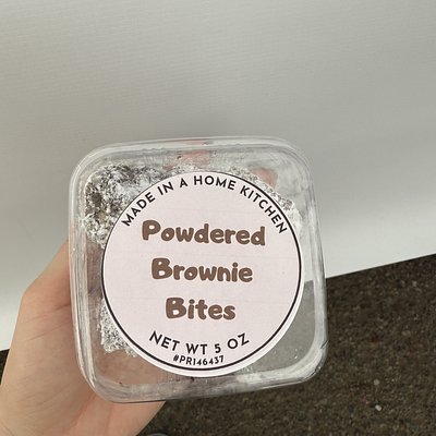 Powdered Brownie Bites