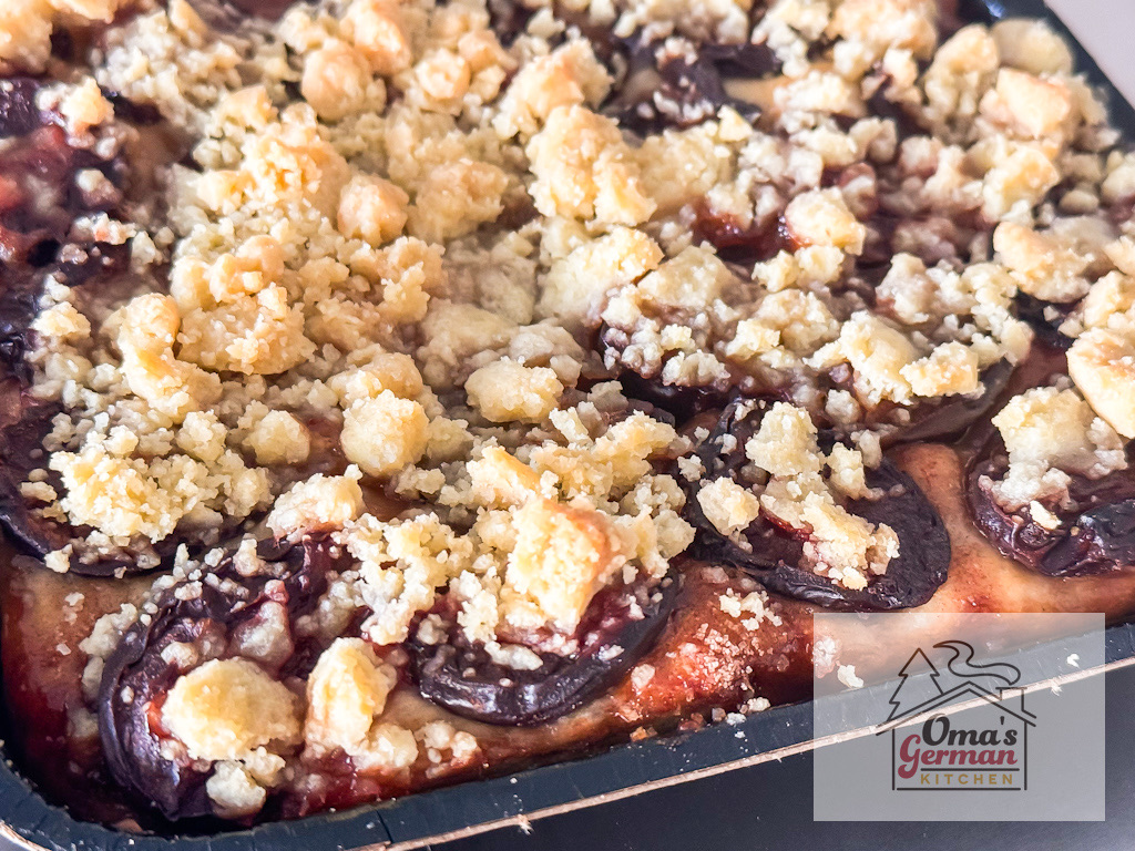 Pflaumenkuchen aka Prune Plum Streusel Cake | Oma’s German Kitchen