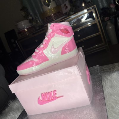 Air Force Jordan 1 Shoe Cake With Matching Shoe Box