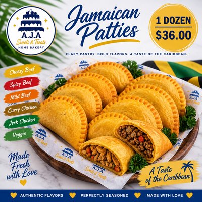 1 Dozen Jamaican Patties 