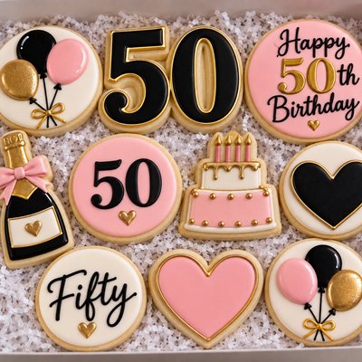 Celebrating 50Th Birthday Party Cookies? 