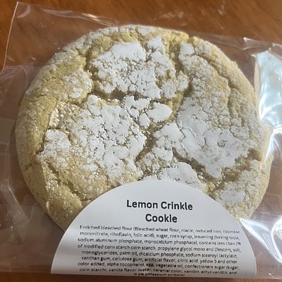 Lemon crinkle Cookie- Soft 