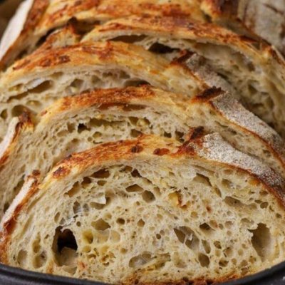 Italian Herb and Cheese Sourdough Batard (Oval)