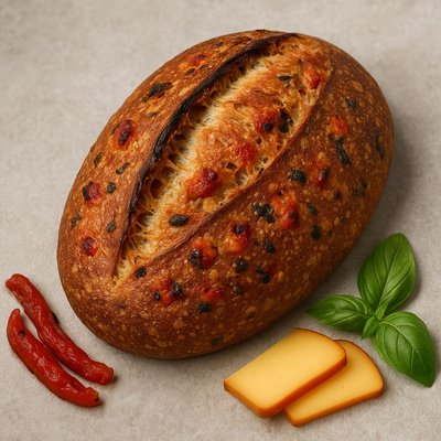 Roasted Red Pepper + Smoked Gouda & Basil