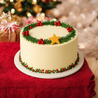 7" Holiday Cake (Serves 15ppl)