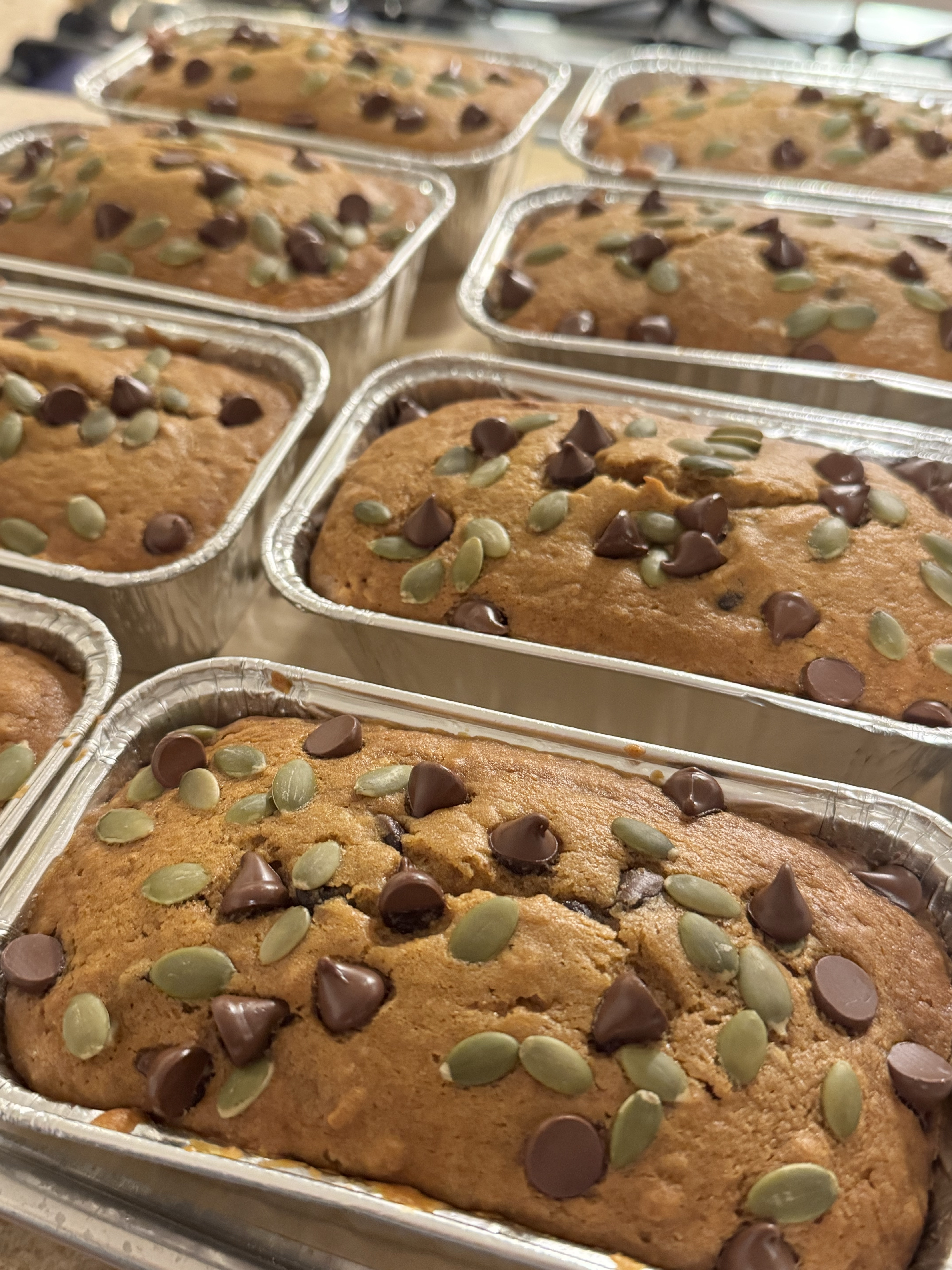 Pumpkin Chocolate Chip Mini Loaf