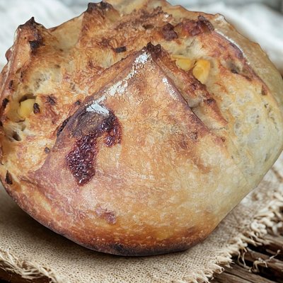 Caramelized Onion & Asiago Cheese Sourdough 