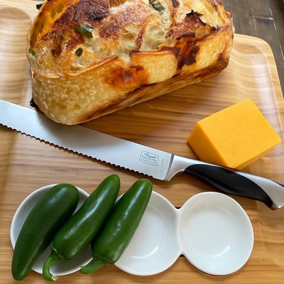 Cheddar Jalapeno Sourdough Loaf