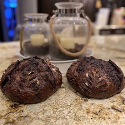 Double Chocolate Espresso Sourdough Loaf