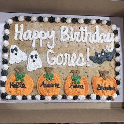 Large Rectangle Cookie Cake 