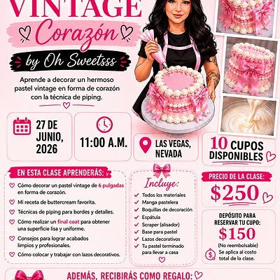 CLASE DE CAKE VINTAGE 💗