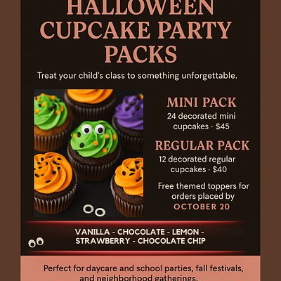 Halloween Cupcake Party - Regular Pack