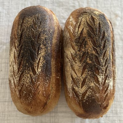 Everyday Sourdough Bread - Family Size 2lb- Organic - Flour, Water, Salt