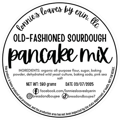 Old Fashioned Sourdough Pancake Mix 