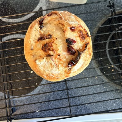 Cranberry White Chocolate Sourdough Loaf 